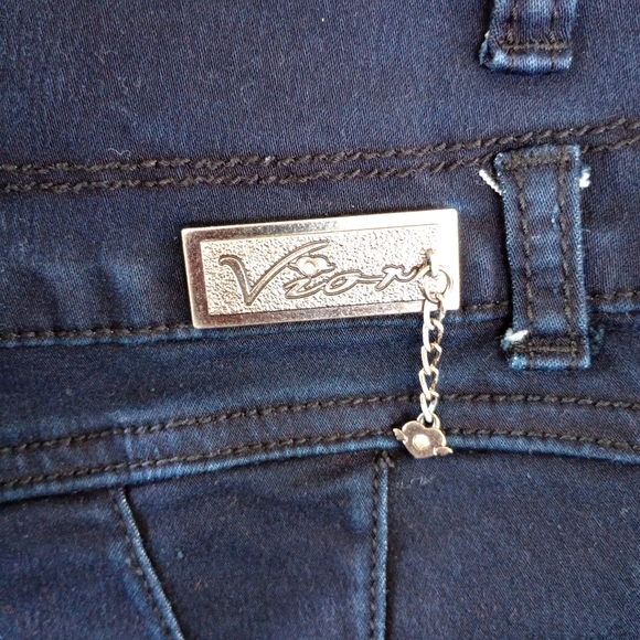Vior levanta pompis jeans/ butt lifting jeans Capri shorts size 14 - Picture 11 of 11